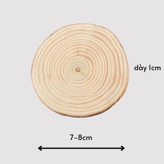 Đế gỗ tự nhiên dùng để nến thơm