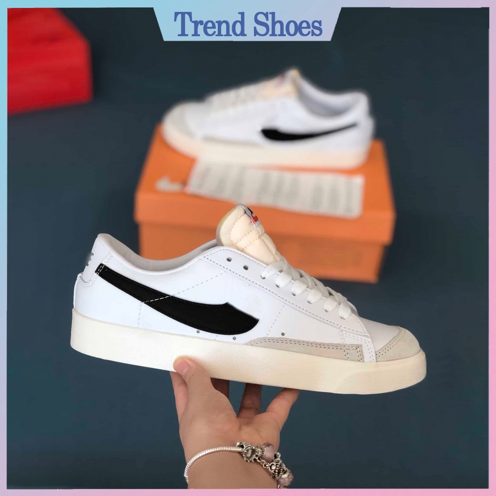 Giày Nike Blazer Low 77 Đen Trắng Đế Cao 3cm Hot Trend