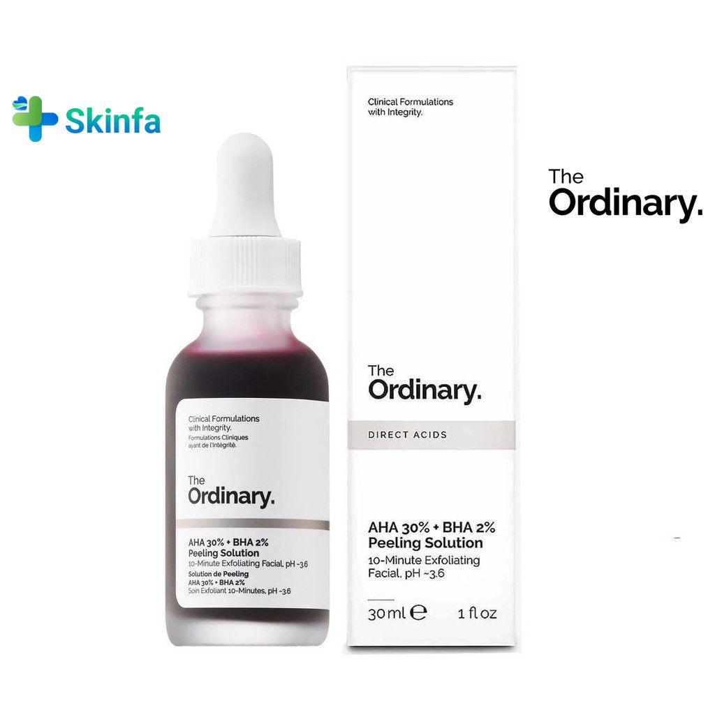 The Ordinary Peeling Solution AHA 30% - BHA 2%  Cho Da Mụn Thâm 30ml