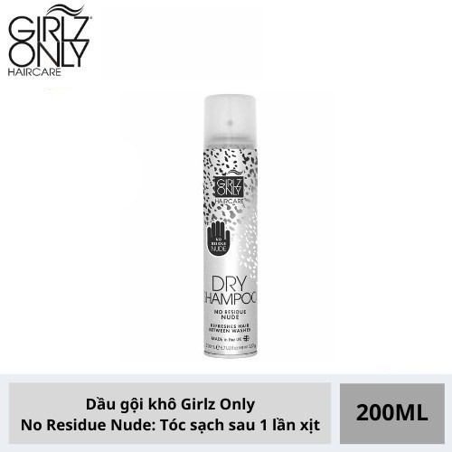 Dầu Gội Khô Girlz Only Party Nights / Dawn 'Til Dusk / Dazzling Volume / No Residue Nude 100ml - 200ml