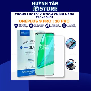 Cường lực oneplus 9 pro op 10 pro UV trong suốt keo lỏng chính hãng kuzoom chống va đập vân tay nhạy phụ kiện huỳnh tân