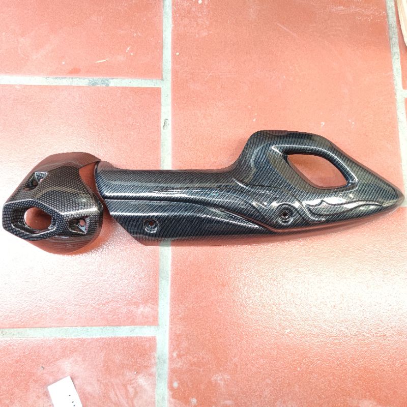 Ốp Bô Sh + Chụp Đuôi Vân Cacbon Xe Sh 2017 - 2022 Kiểu Vân Filber Mới