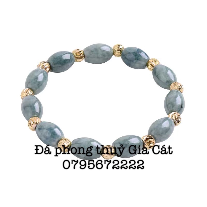 Vòng tay lu thống lam ngọc sáng có kiểm định