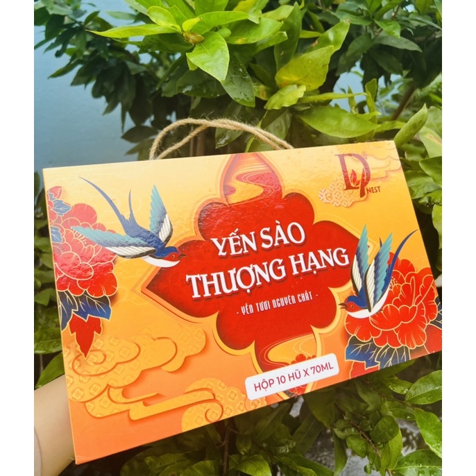 HỘP BIẾU TẶNG 10 TỔ YẾN CHƯNG SẴN