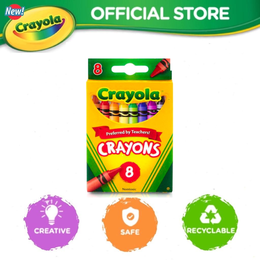 Bộ bút sáp 8 màu CRAYOLA 523008 - Có thể tẩy rửa