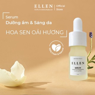 Serum Ellen Hoa sen Oải hương dưỡng ẩm và sáng da 5ML