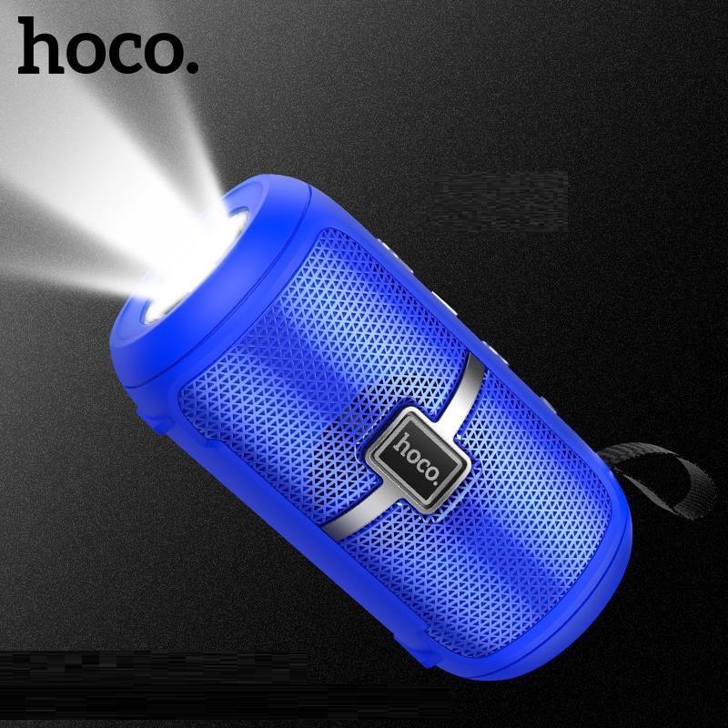 Loa Bluetooth V5.0 Hoco DS03 jack aux 3.5mm, thẻ nhớ MicroSD, USB tích hợp chức năng đèn pin