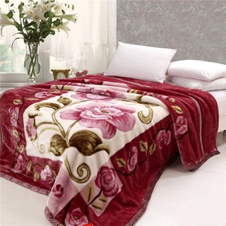 Chăn nhung lông tuyết, chăn băng lông 4kg 3 lớp hàngThành Đạt cao cấp loại 1