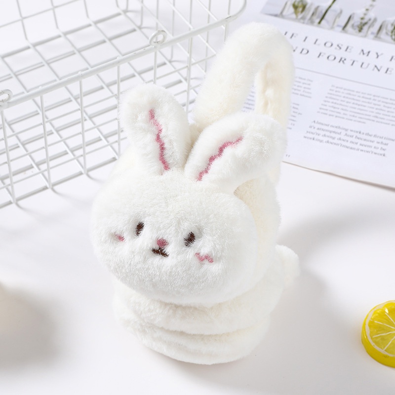 Chụp Tai Phối Lông Mềm Mại Ấm Áp Thời Trang Thu Đông