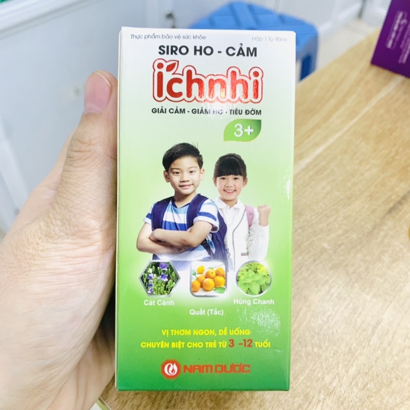 Siro Ho Cảm Ích Nhi Nam Dược Giải Cảm Giảm Ho Tiêu Đờm Bổ Phế