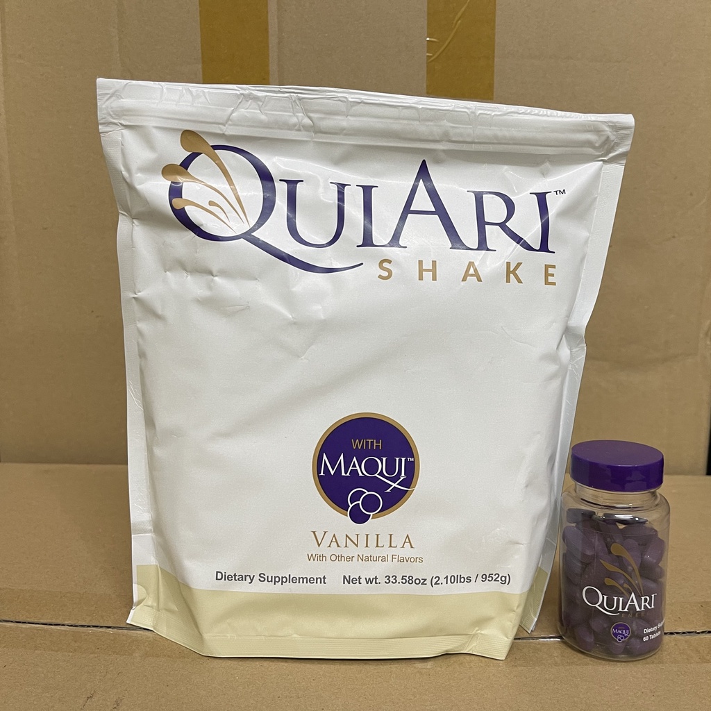 Combo bột Quiari shake và viên năng lượng date mới nhất