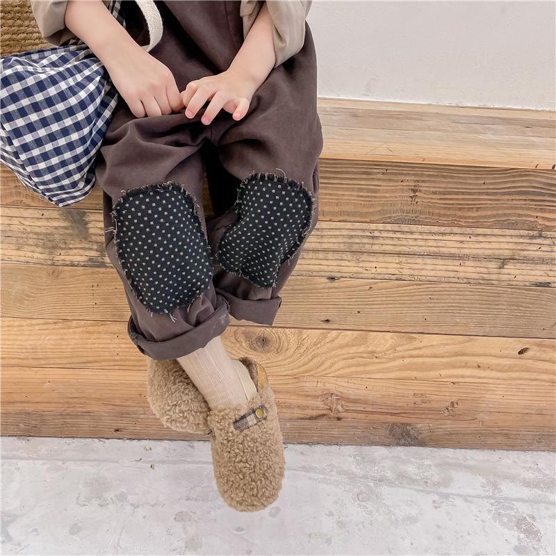 Yếm dài vintage Hàn Quốc cho bé trai bé gái