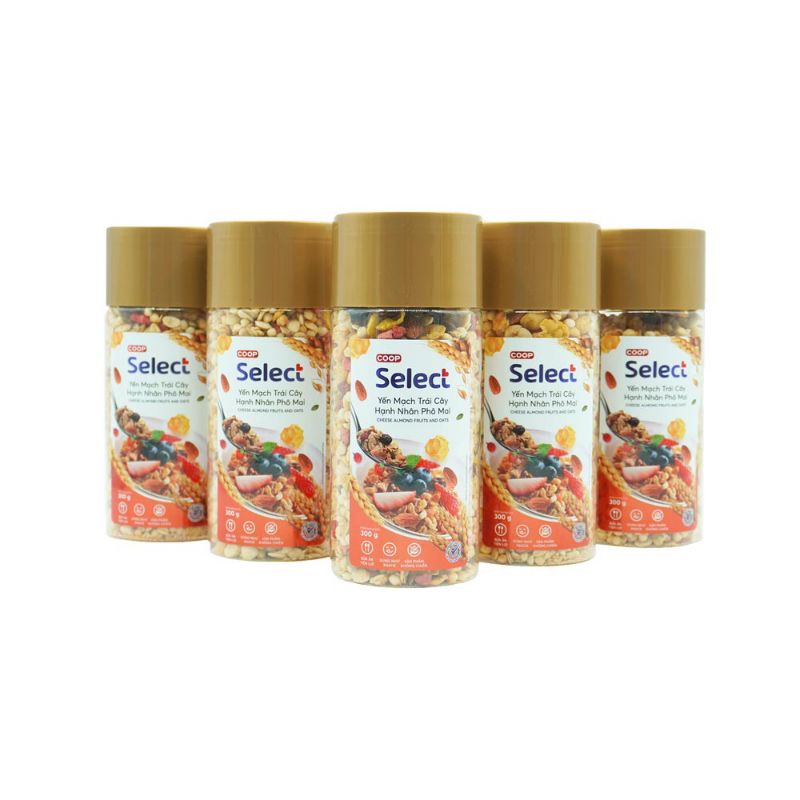 YẾN MẠCH TRÁI CÂY HẠNH NHÂN PHÔ MAI SELECT 300G
