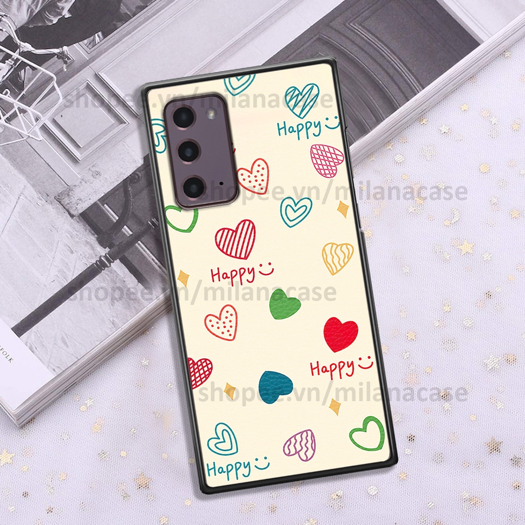 Ốp Samsung Note 20 in hình caro trái tim siêu đẹp, siêu nét đầy phong cách cá tính