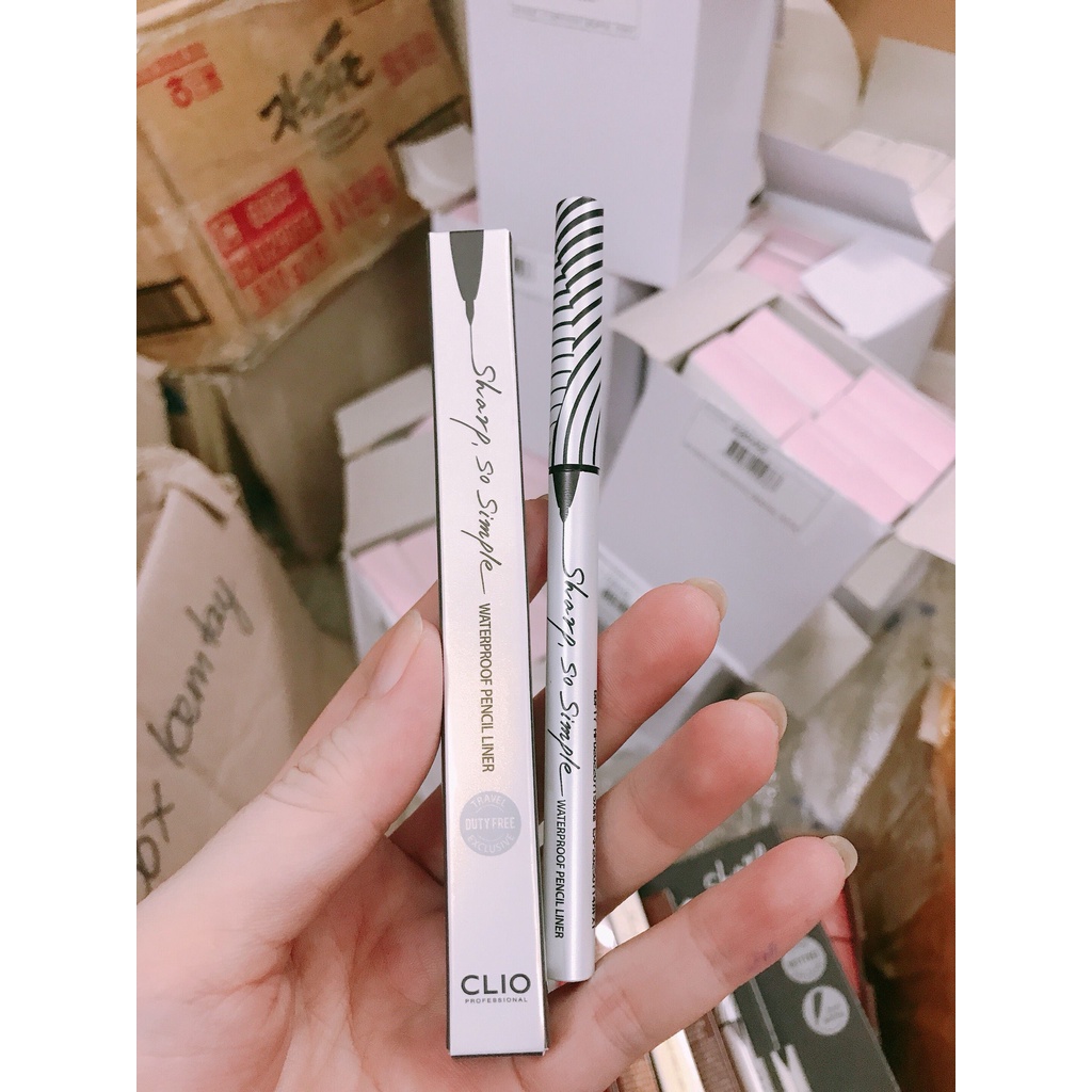 Chì kẻ mắt không trôi Clio Sharp So Simple Waterproof Pencil Liner