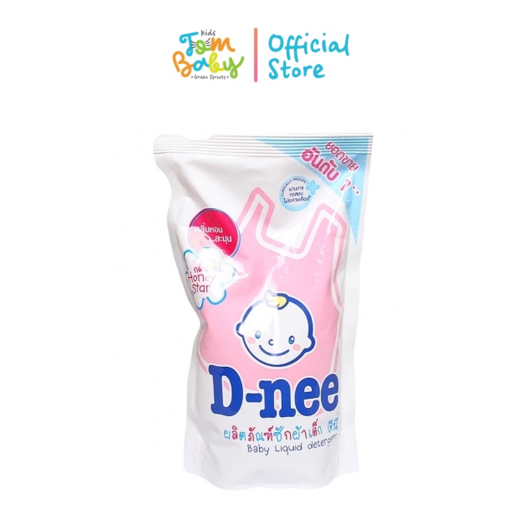 Nước giặt đồ cho bé Dnee tím, Dnee xanh, Dnee hồng, Dnee xanh lá chính hãng số 1 Thái Lan túi to 1400ml