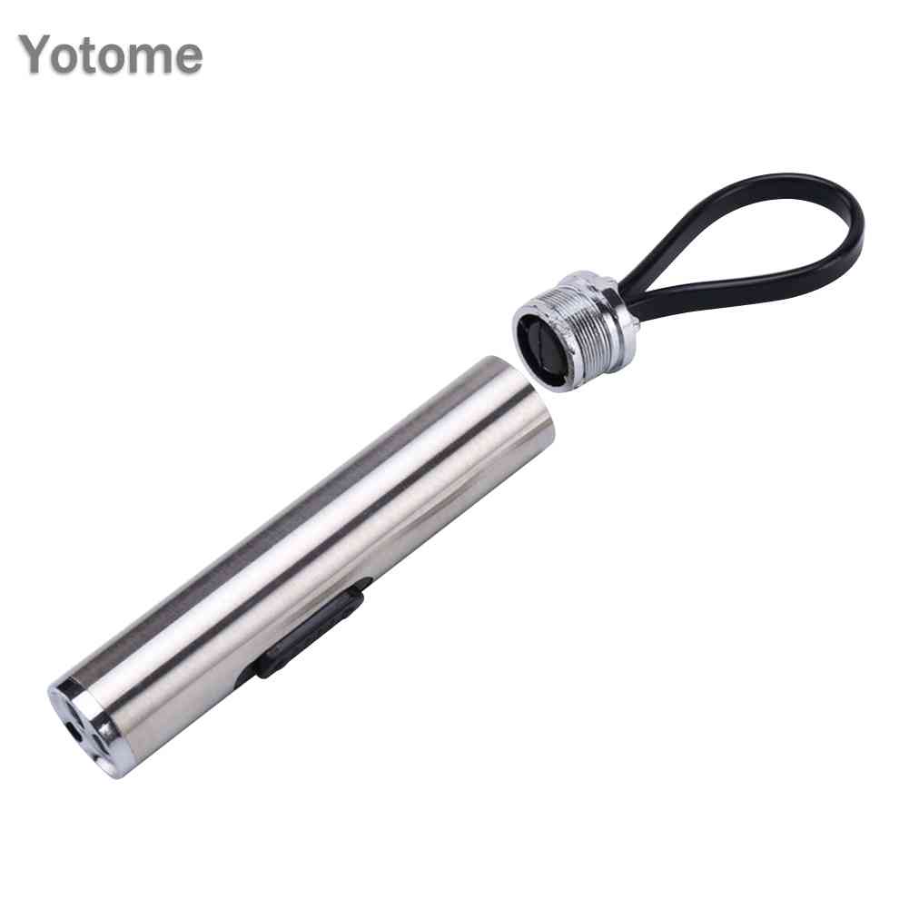 Đèn Pin LED UV Mini Bỏ Túi Bằng Thép Không Gỉ