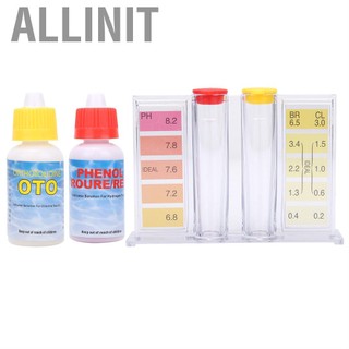 Allinit PH Chlorine Water Quality Test Kit Swimming Pool Tester Testing Box HD