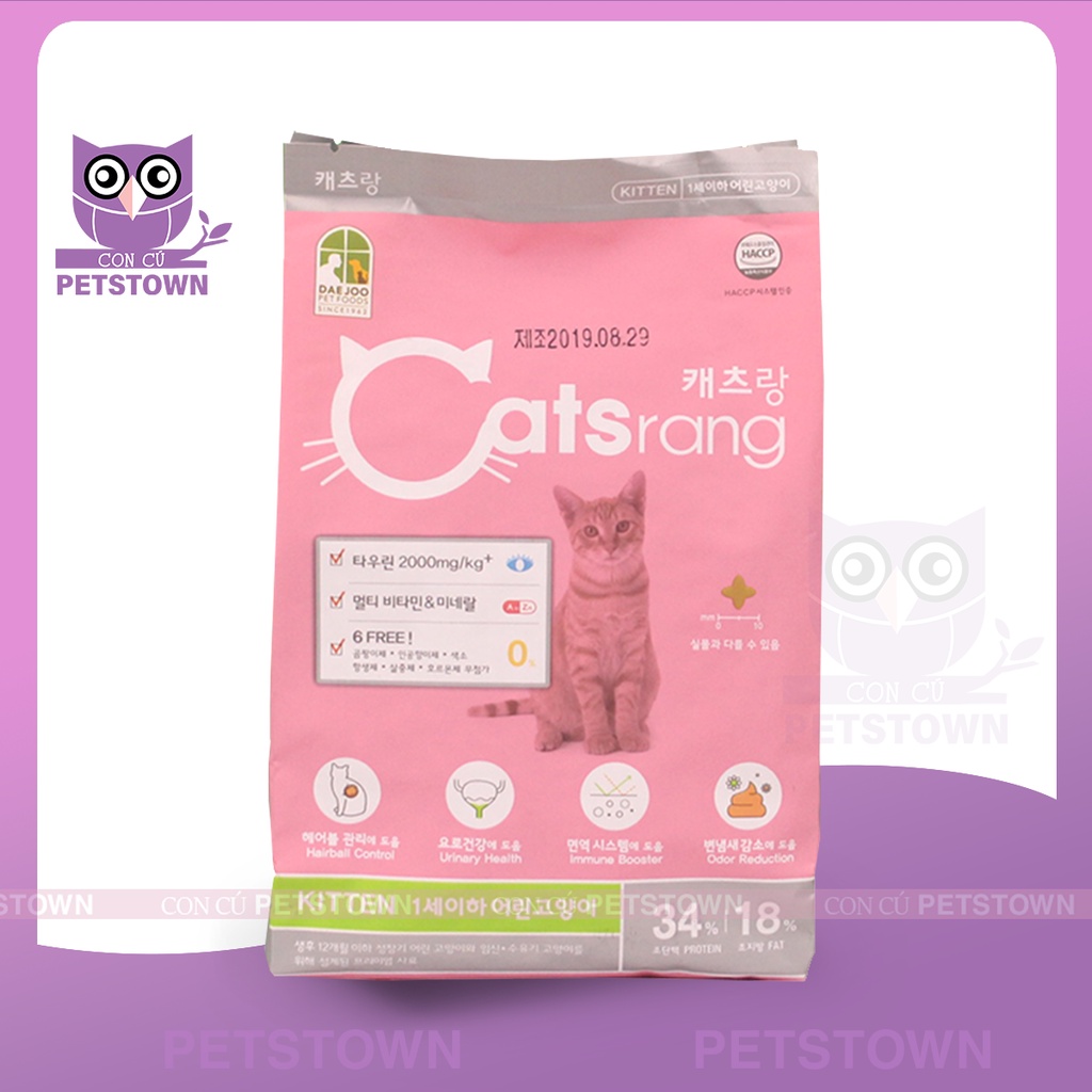 Thức ăn hạt Cho Mèo Con Catsrang nhập khẩu Hàn Quốc