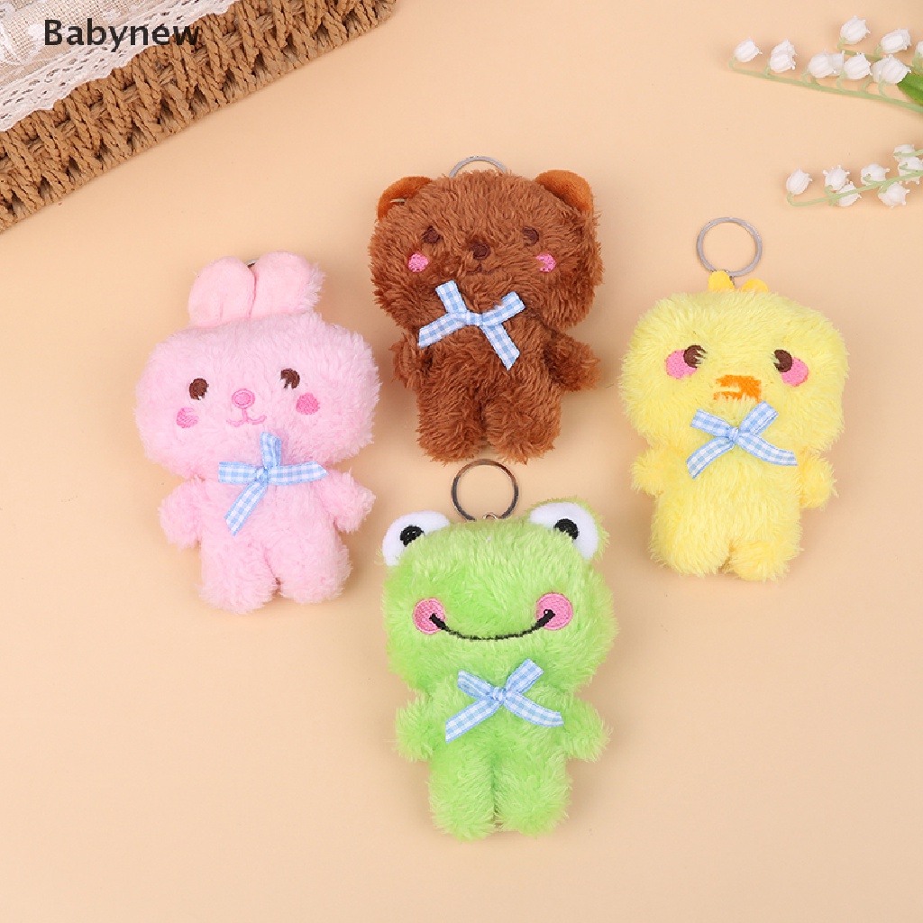 < Babynew > Móc Khóa Đồ chơi nhồi bông Hình Động Vật Hoạt Hình Thỏ Gấu Ếch Gà Con Đang Giảm Giá