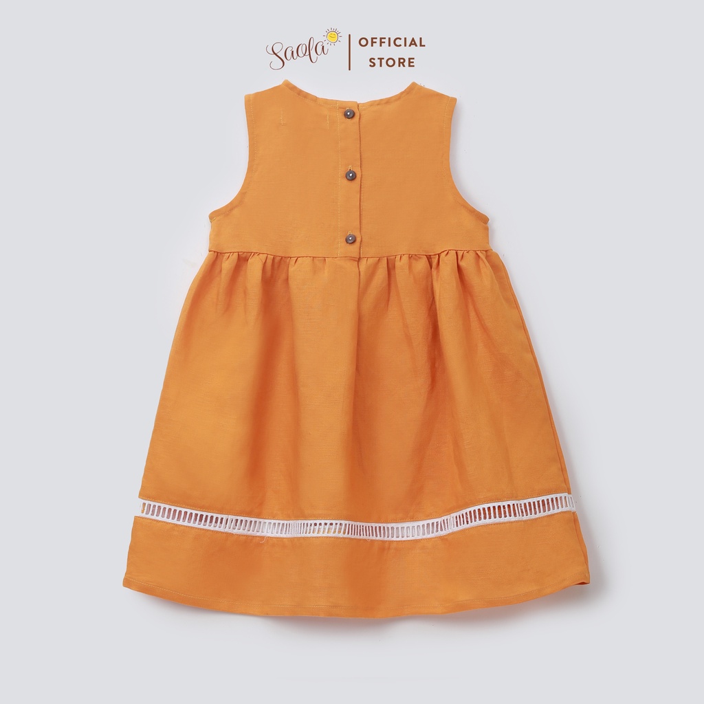 Váy Cho Bé Gái SAOLA KIDS Công Chúa Trắng Elsa Xinh Đẹp Gracie Dress Cho Trẻ Em 1,2,3,4,5,6 tuổi - DRL013
