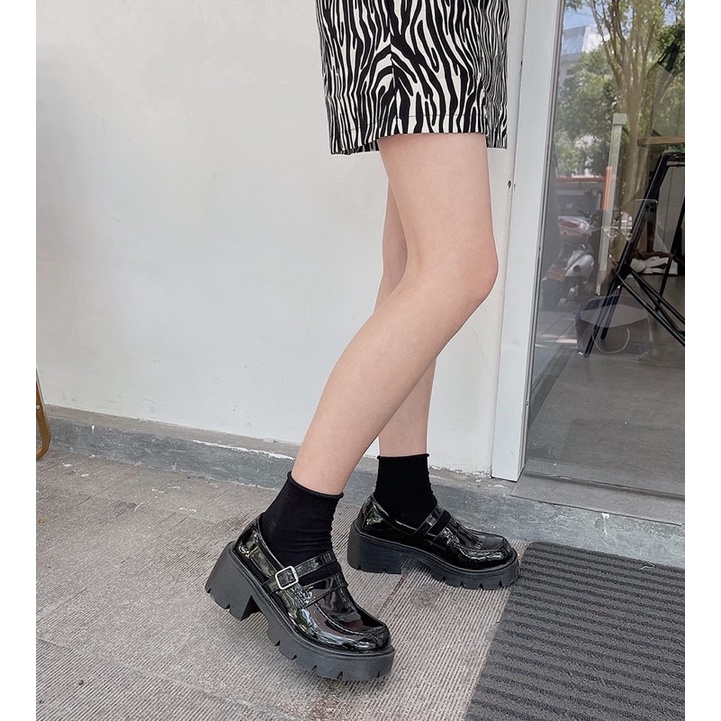 Giày loafer da bóng 145