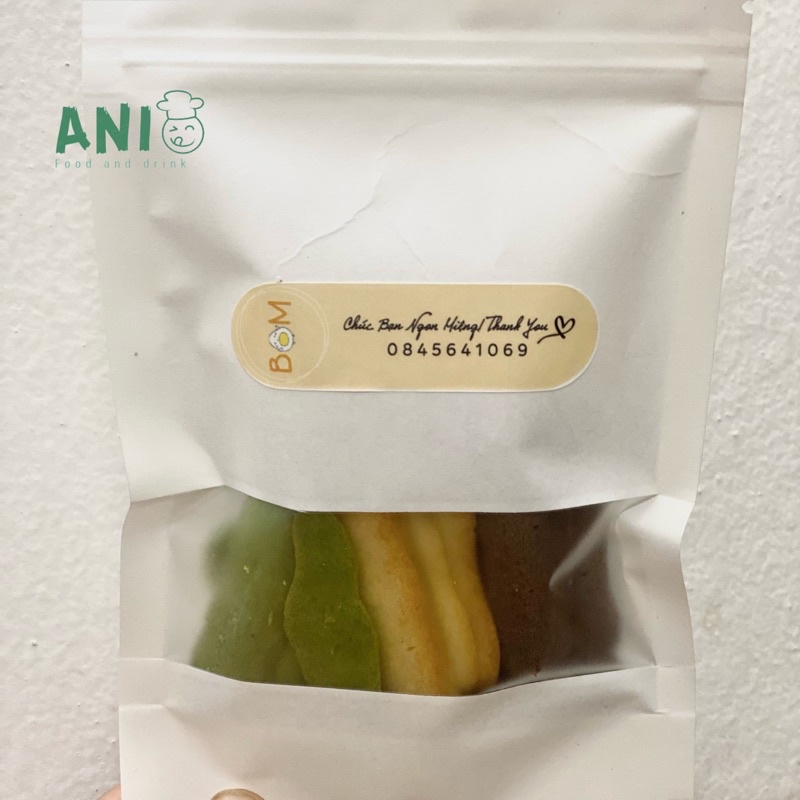 BÁNH LƯỠI MÈO THƠM MÙI BƠ Vị matcha socola vani homemade