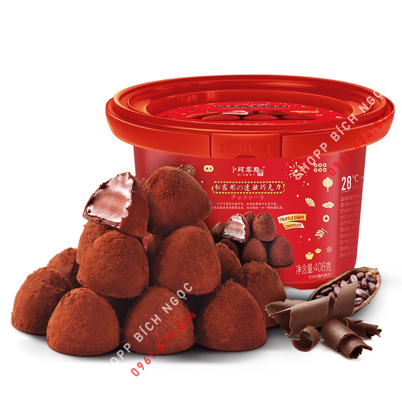 Socola Tươi Nama, Socola Truffles, Chất Lượng Hảo Hạng Công Thức Nhật Bản - Hộp 408g