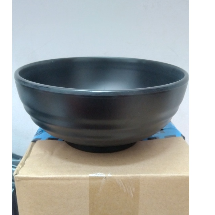 Tô tròn to đựng bún,phở nhám đen nhựa Melamine nhiều Size