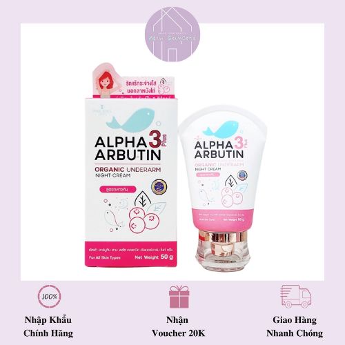 Alpha Arbutin 3Plus - Kem Dưỡng Trắng Giảm Thâm Nách 50g