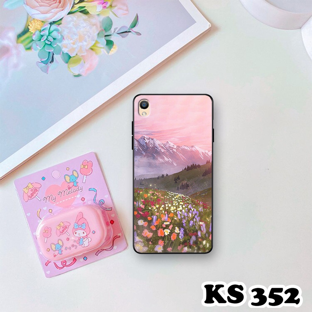 Ốp lưng Oppo F1 Plus - Oppo R9 - Oppo R9s - Ốp in hình Cánh đồng hoa - Chất liệu TPU siêu bền