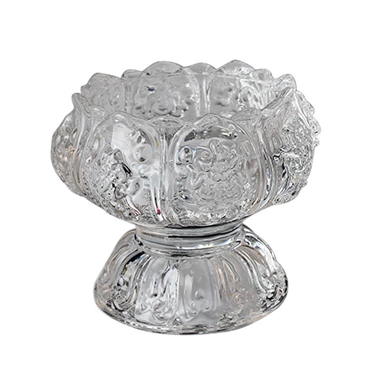 Giá nến thủy tinh bát kiết tường cúng phật