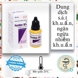 Sát trùng vết thương Povidine 20ml