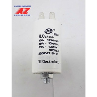 Tụ điện máy sấy electrolux cbb60 450vac - 8.0uf+5%
