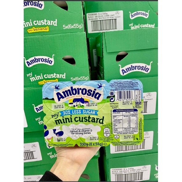 Váng Sữa Ambrosia UK cho bé ăn dặm từ 6 tháng bổ sung dinh dưỡng, canxi cho bé