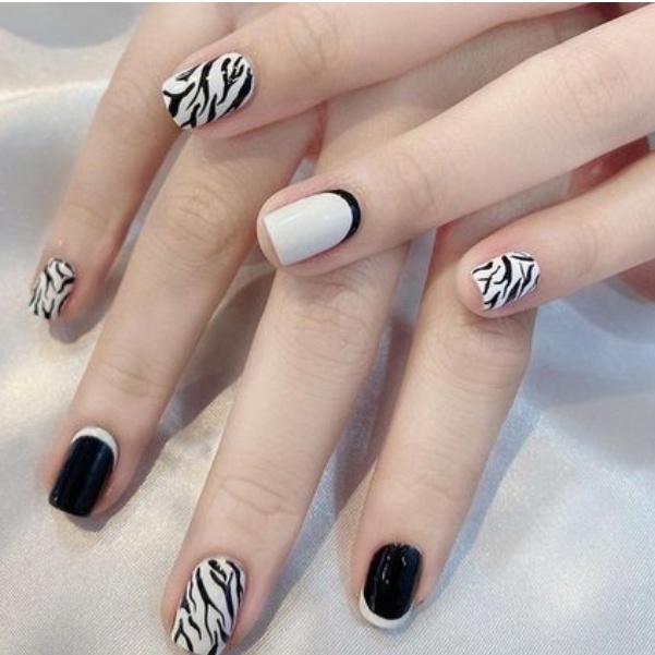 Sticker nails dán móng tay chân trang trí nhiều màu hoạt hình cute phong cách hàn quốc