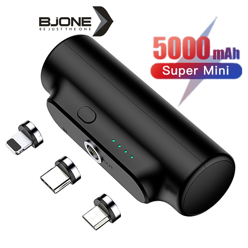 BJONE Pin Sạc Dự Phòng 5000mAh 3 Trong 1 Tiện Dụng Chất Lượng Cao Điện Thoại