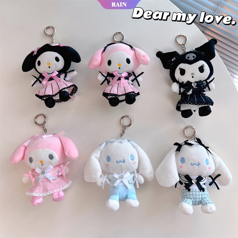 SANRIO Thú Nhồi Bông Hình Nhân Vật Cinnamoroll Kuromi Lolita 14cm Trang Trí Ba Lô [RAIN]