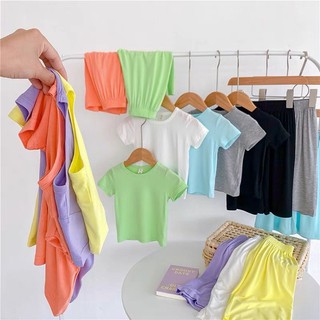 Bộ Minky Mom Cho Bé 💖 Bộ Đồ Lửng Multi Color Cho Bé Trai Bé Gái 💖 Chất Thun Lạnh Siêu Mềm Mịn