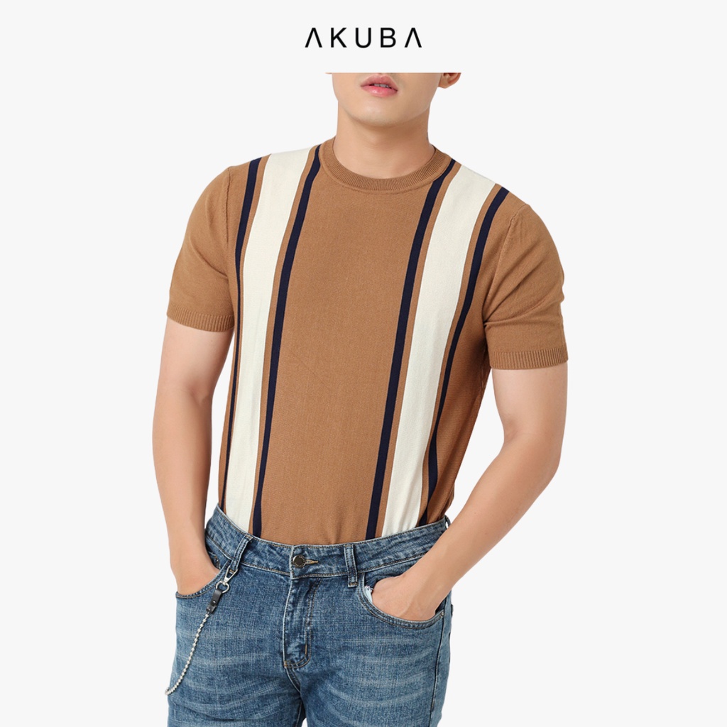 [TRỢ GIÁ] Áo len tay ngắn Akuba chất liệu len dệt kim mềm mại thoáng khí 029071