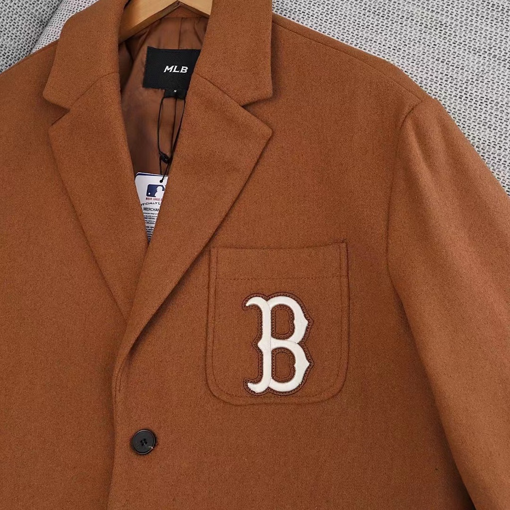 Áo Khoác Vest Thêu Chữ MLB Dáng Rộng Thời Trang Mùa Thu Hàn Quốc 2022 Cho Cặp Đôi