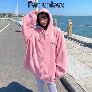 Áo khoác hoodie zip HZ01 khóa kéo in chữ CEC nam nữ có mũ form rộng nỉ bông dày đẹp nhiều mẫu unisex mùa đông
