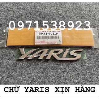 Logo chữ yaris 2014-2018 xịn chính hãng giá rẻ 75442-0d210
