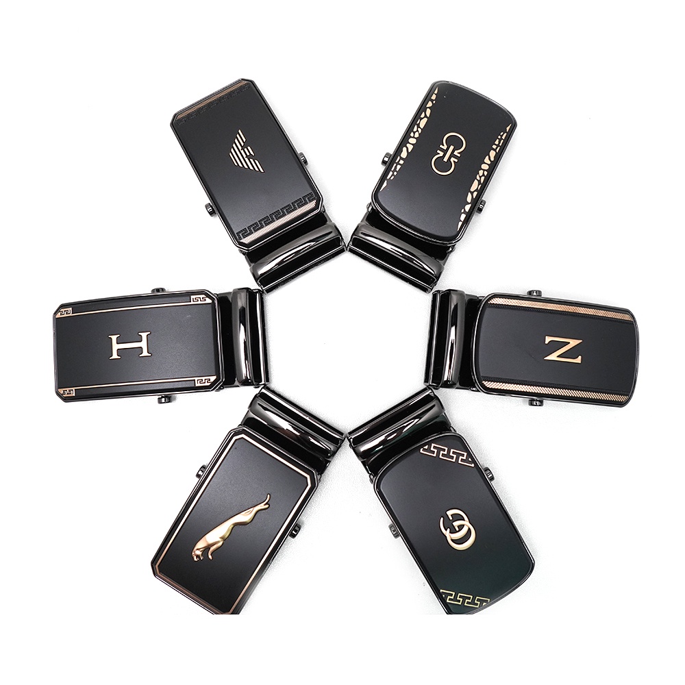 Mặt khóa thắt lưng nam, đầu khóa lăn cao cấp màu đen nhám sang trọng L255D