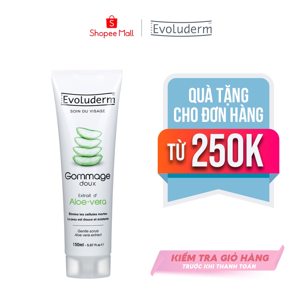 Tẩy tế bào chết lô hội Evoluderm Aloe Vera Soft Face Scrub 150ml