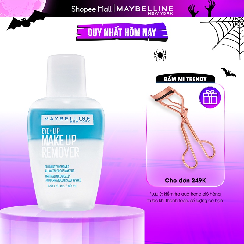 Nước Tẩy Trang Mắt và Môi Chuyên Dụng 2 lớp Maybelline New York Eye & Lip Makeup Remover 40ml