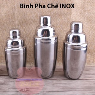 Bình lắc Shaker pha chế cocktail chất liệu inox
