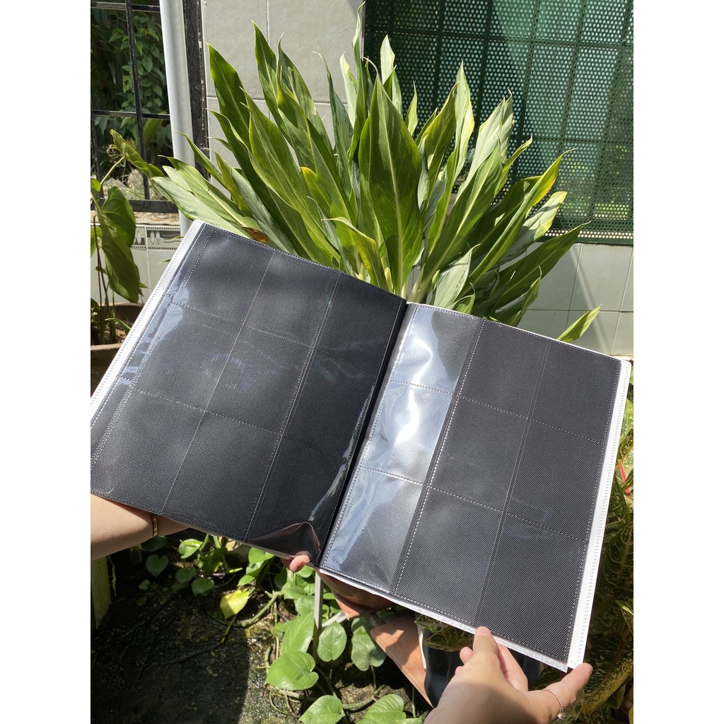 Album Sưu Tập thẻ bài 4-Pocket đen 2x2