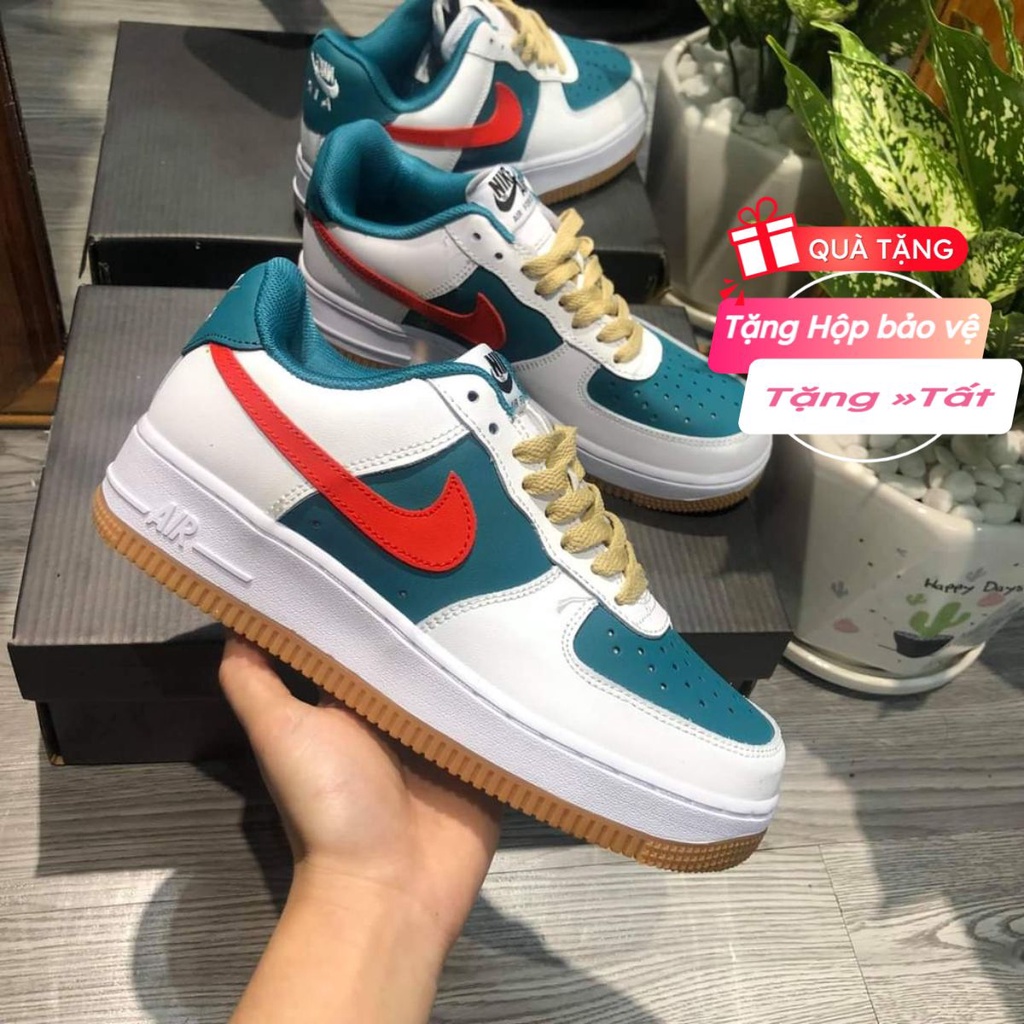 🎀 SIÊU HÓT 🎀 Giày Sneaker Nike Af1 Gucci xanh đỏ nam nữ cao cấp full box + bill
