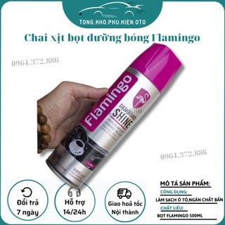 Xịt tẩy nội thất đa năng dành cho xe ô tô, dạng bọt Flamingo F002 chính hãng